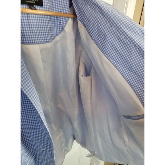 Talbots Plus Size Gingham Blazer Jacket Size 14WP - Picture 6 of 10